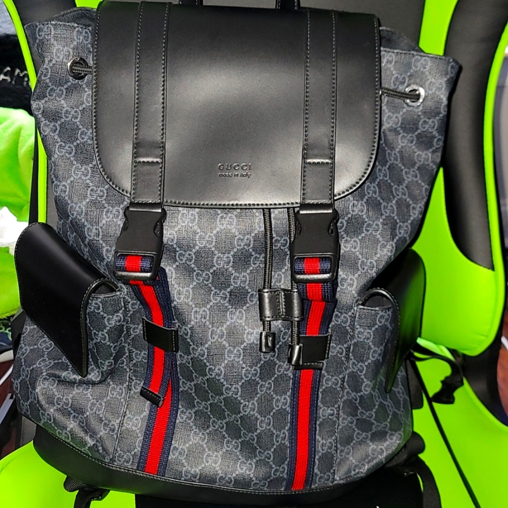 GG Black Gucci Backpack